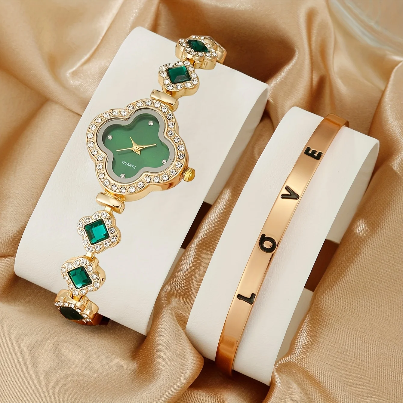 Luxury Watch Gift For Her - 2 pezzi/set orologio da donna di