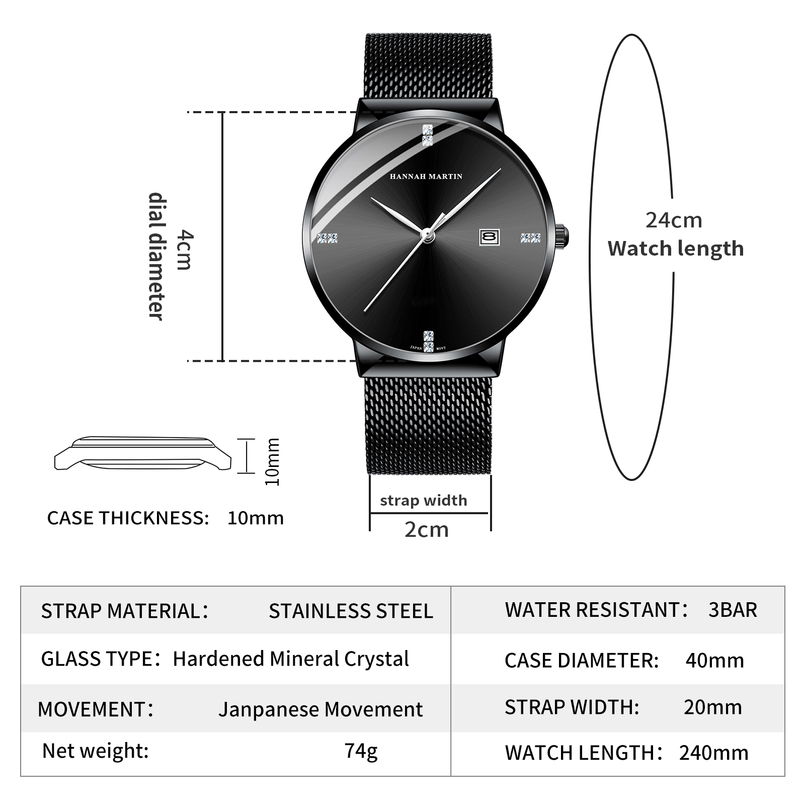 HANNAH MARTIN Orologio da uomo - Luxury Watch Top 10 recensione e prezzo